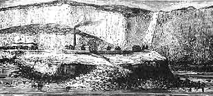 boring trial tunnels on the Channel, from both sides in 1881